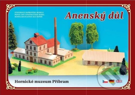 Anenský důl - Hornické muzeum Příbram - Stavebnice papírového modelu Ivan Zadražil