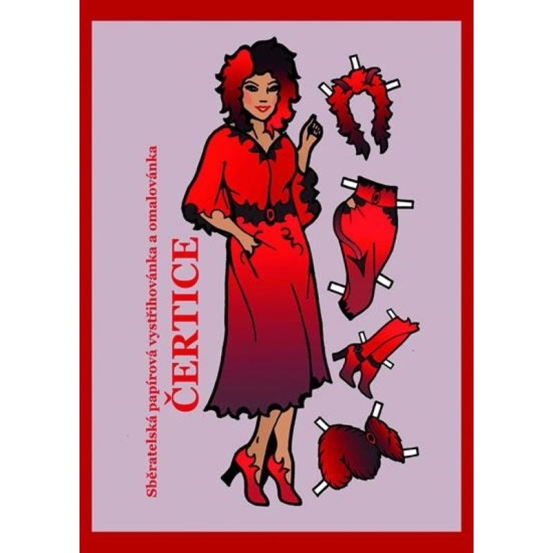 Čertice - Sběratelská papírová vystřihovánka a omalovánka Ivan Zadražil