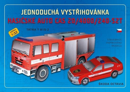 Hasičské auto CAS 20/4000/240-S2T - Jednoduchá vystřihovánka Ivan Zadražil