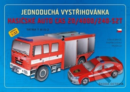 Hasičské auto CAS 20/4000/240-S2T - Jednoduchá vystřihovánka Ivan Zadražil