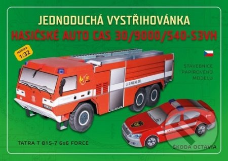 Hasičské auto CAS 30/9000/540-S3VH - Jednoduchá vystřihovánka Ivan Zadražil