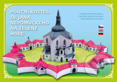 Poutní Kostel sv. Jana Nepomuckého na Zelené hoře (Stavebnice papírového modelu)