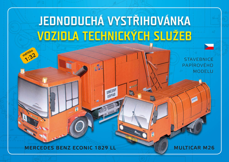 Vozidla technických služeb - Stavebnice papírového modelu Ivan Zadražil