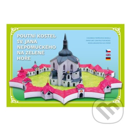 Poutní Kostel sv. Jana Nepomuckého na Zelené hoře (Stavebnice papírového modelu)