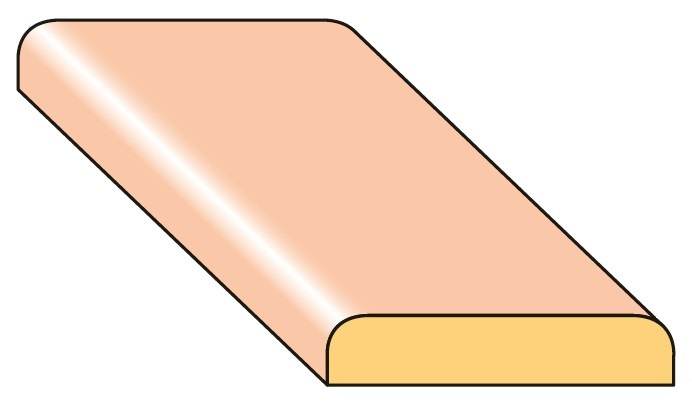 Lišta krycí K3 smrk nastavený 20×4×2000 mm, 25 ks/bal.