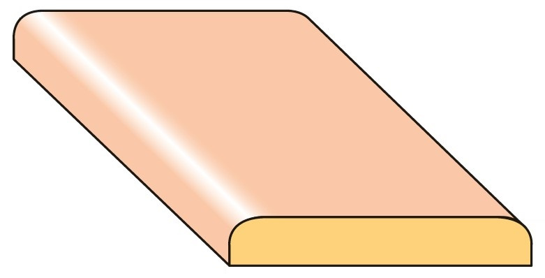 Lišta krycí K4 smrk nastavený 25×4×2000 mm, 25 ks/bal.