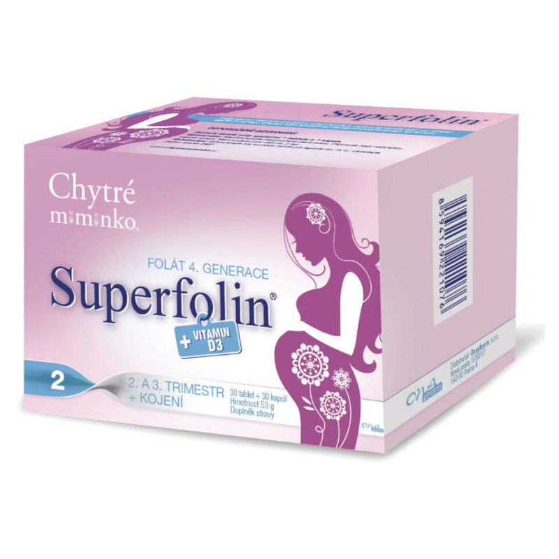 Chytré miminko superfolin 2 MAMA tbl.30+cps.30