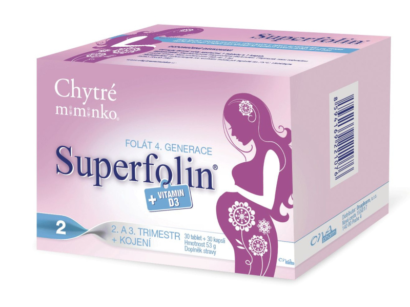 Chytré miminko superfolin 2 MAMA tbl.30+cps.30