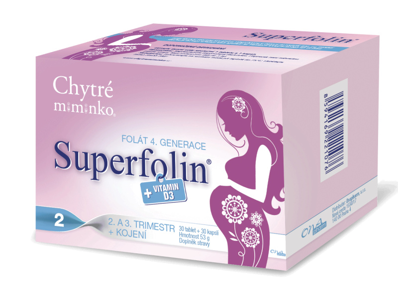 Chytré miminko superfolin 2 MAMA tbl.30+cps.30