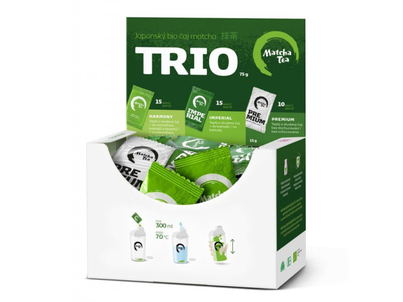 Matcha Tea TRIO BIO 2x15x2 g + 10x1,5 g