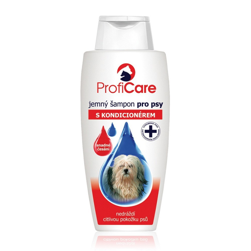 PROFICARE - šampon pro psy s kondicionérem - červený, 300ml