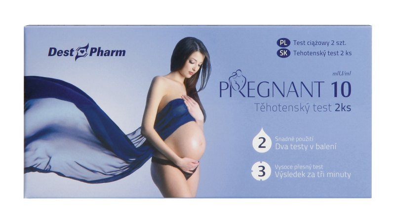 Těhotenský test PREGNANT 10 2 kusy