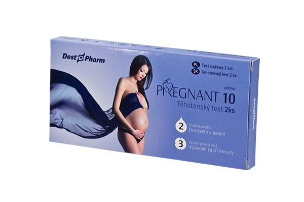Těhotenský test PREGNANT 10 2 kusy