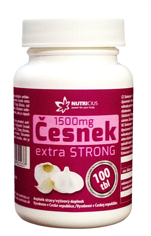 NUTRICIUS Česnek extra strong 1500 mg 100 tablet