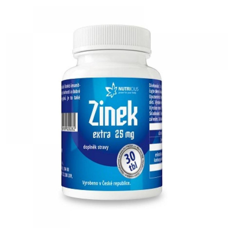 NUTRICIUS Zinek Extra 25 mg 30 tablet