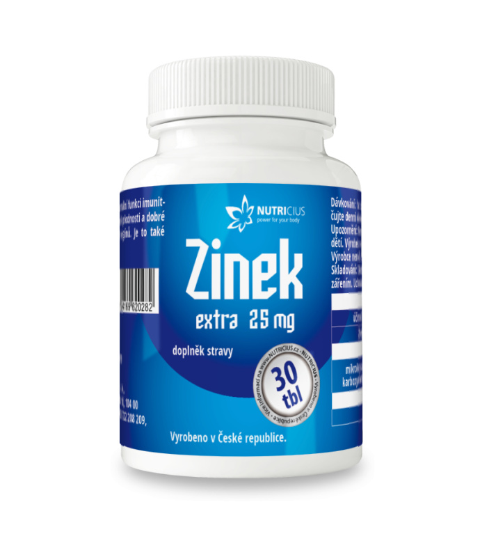 NUTRICIUS Zinek Extra 25 mg 30 tablet