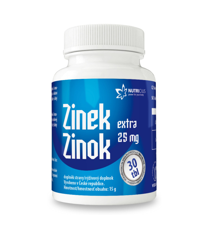 NUTRICIUS Zinek Extra 25 mg 30 tablet