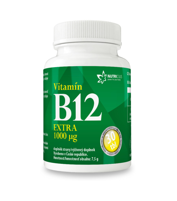 Nutricius Vitamín B12 EXTRA 1000 mcg 30 tablet