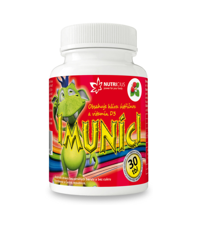 NUTRICIUS Imuníci Hlíva ústřičná s vitamínem D pro děti 30 tablet
