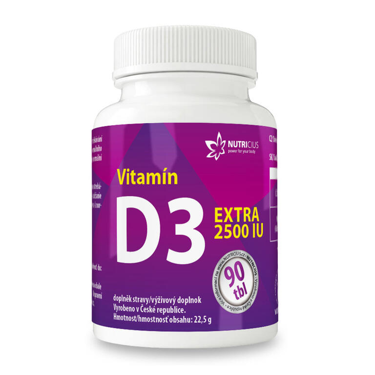 NUTRICIUS Vitamín D3 EXTRA 2500IU 90 tablet