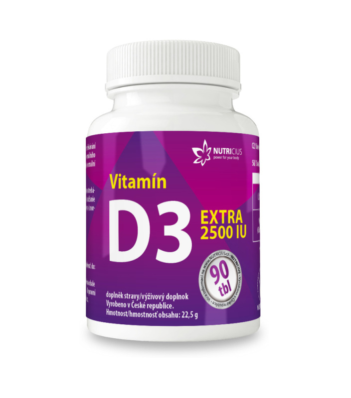 NUTRICIUS Vitamín D3 EXTRA 2500IU 90 tablet