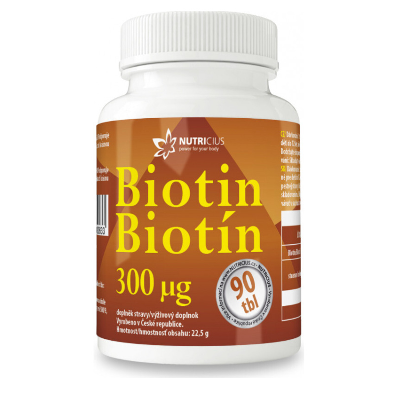 NUTRICIUS Biotin 300 mcg 90 tablet