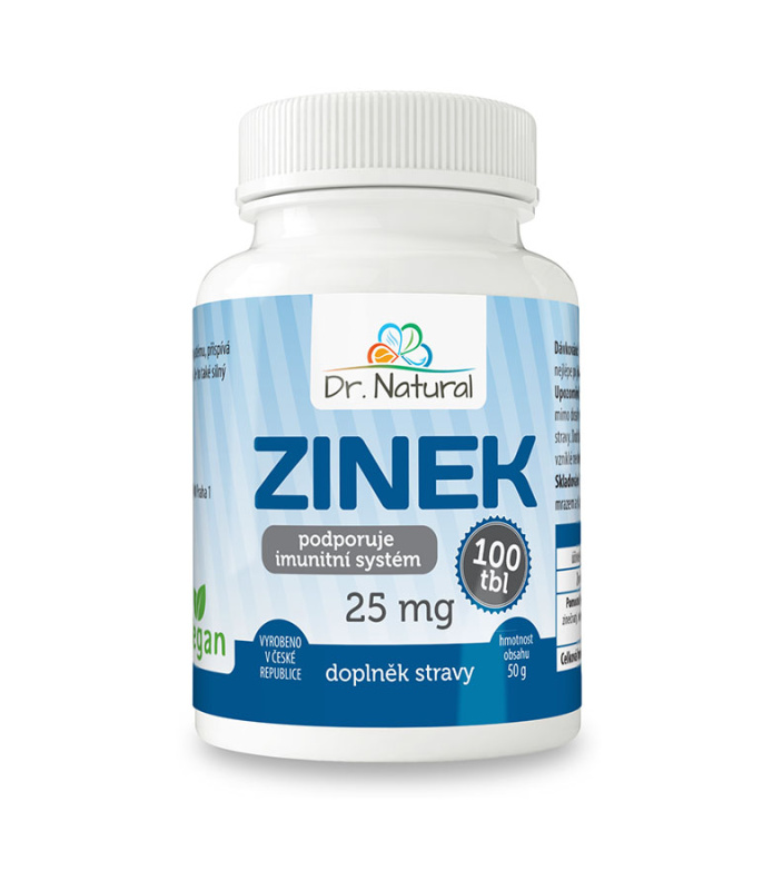 Dr. Natural Zinek 25 mg 100 tablet