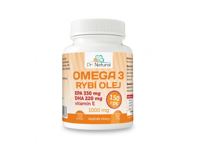 Dr. Natural Omega 3 Rybí olej 1000 mg 150 kapslí