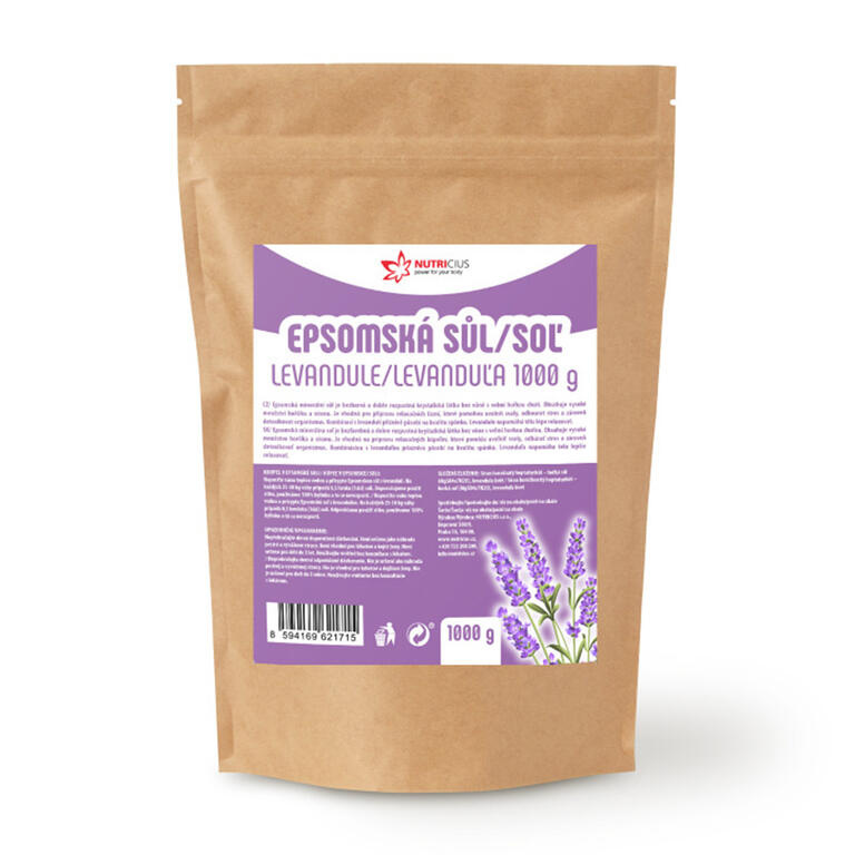 Nutricius Epsomská sůl LEVANDULE 1000 g