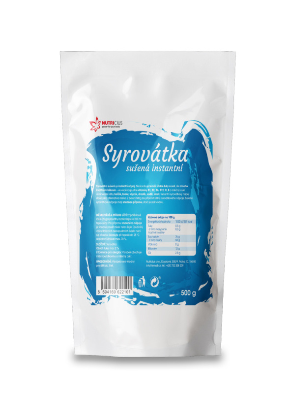 NUTRICIUS Syrovátka sušená instantní nápoj 500 g