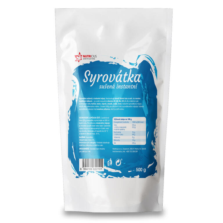 NUTRICIUS Syrovátka sušená instantní nápoj 500 g