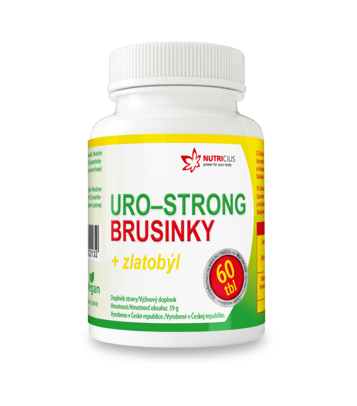NUTRICIUS Uro-strong brusinky + zlatobýl 60 tablet
