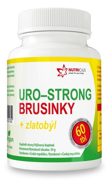 NUTRICIUS Uro-strong brusinky + zlatobýl 60 tablet