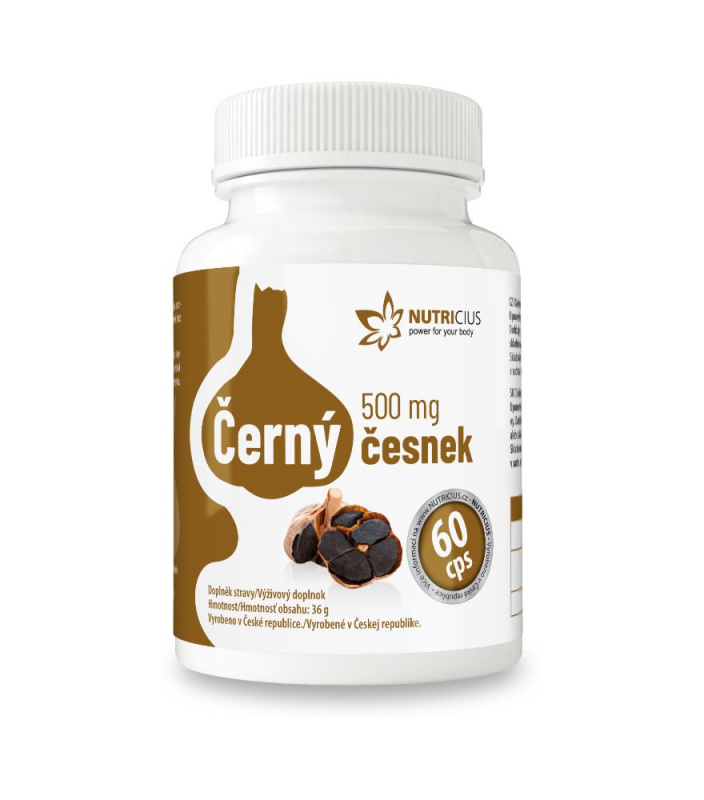 NUTRICIUS Černý česnek 500 mg 60 kapslí