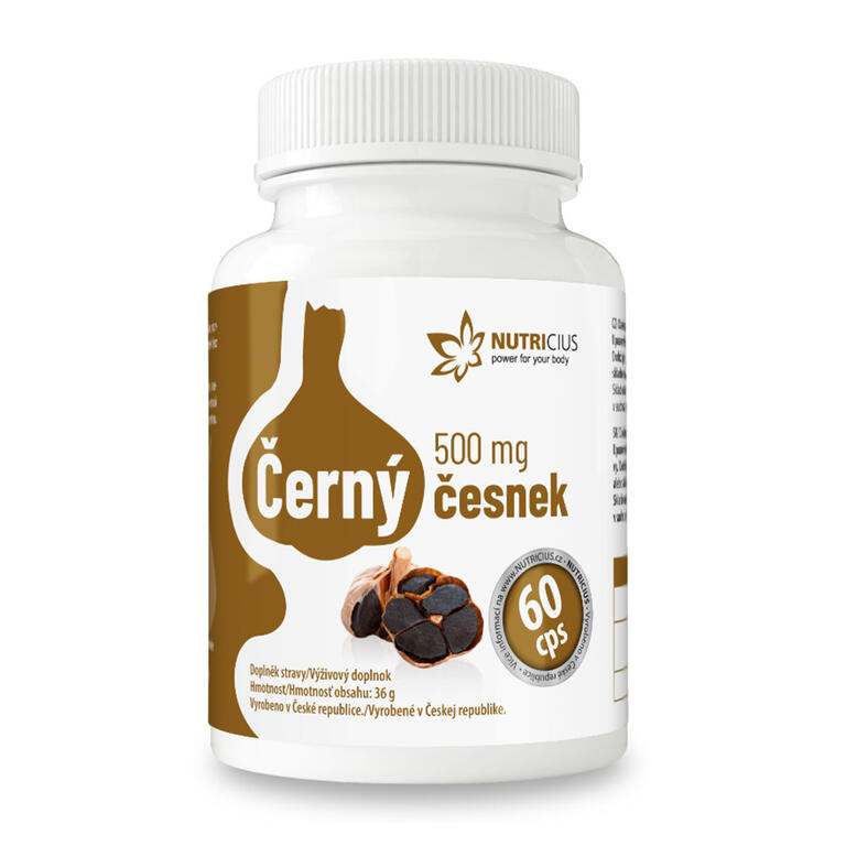 NUTRICIUS Černý česnek 500 mg 60 kapslí