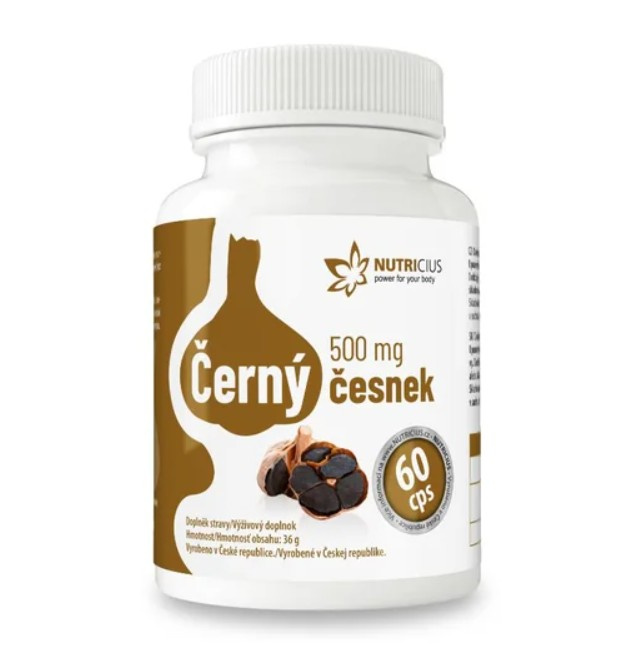 NUTRICIUS Černý česnek 500 mg 60 kapslí
