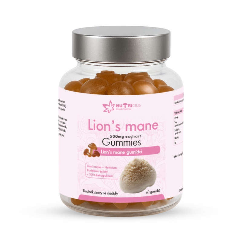 Lions mane 500mg gummies 60ks