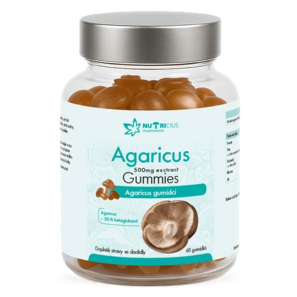 Agaricus 500mg gummies 60ks