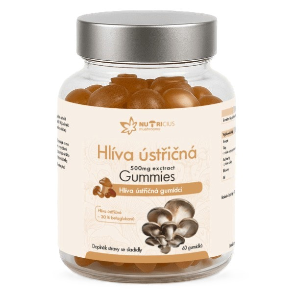 Hlíva ústřičná 500mg gummies 60ks