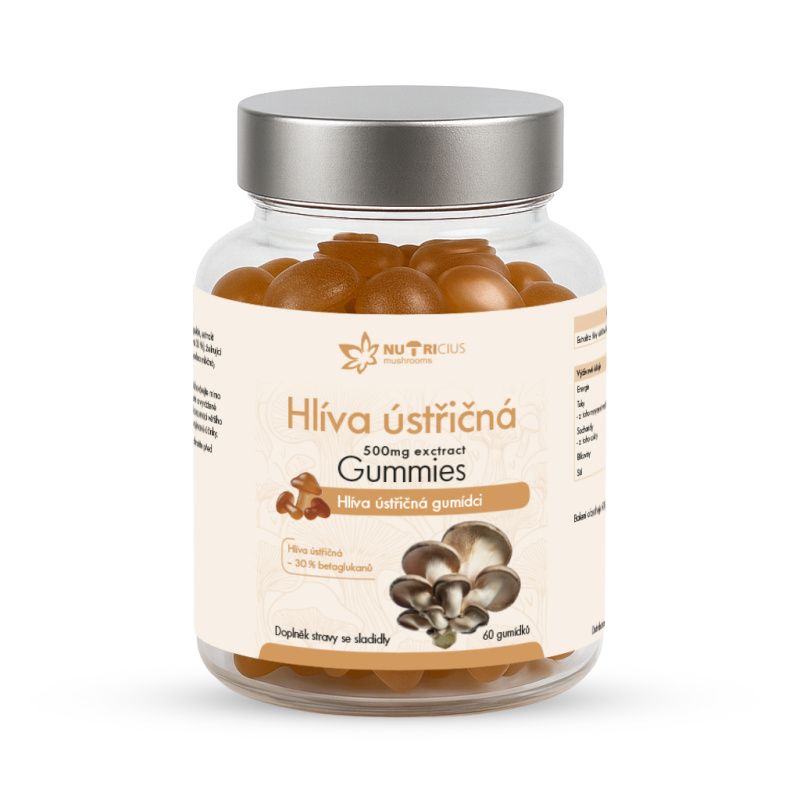 Hlíva ústřičná 500mg gummies 60ks