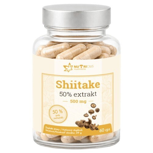 Shiitake 50% extrakt 500mg cps.60
