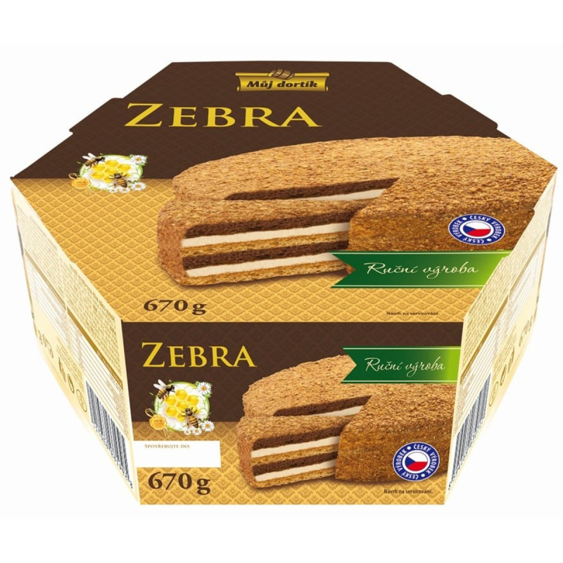 Můj dortík Medový dort Zebra