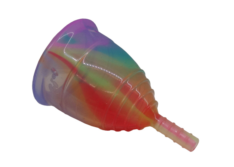 Yuuki Menstruační kalíšek Rainbow Jolly Soft ECONOMIC Velikost: menší (vhodný pro ženy před porodem)