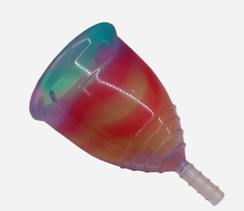 Yuuki Menstruační kalíšek Rainbow ECONOMIC Rainbow Jolly CLASSIC Velikost: menší (vhodný pro ženy před porodem)