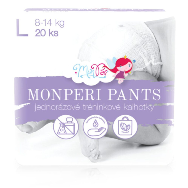 MonPeri Pants L 8-14 kg kalhotkové plenky 20 ks