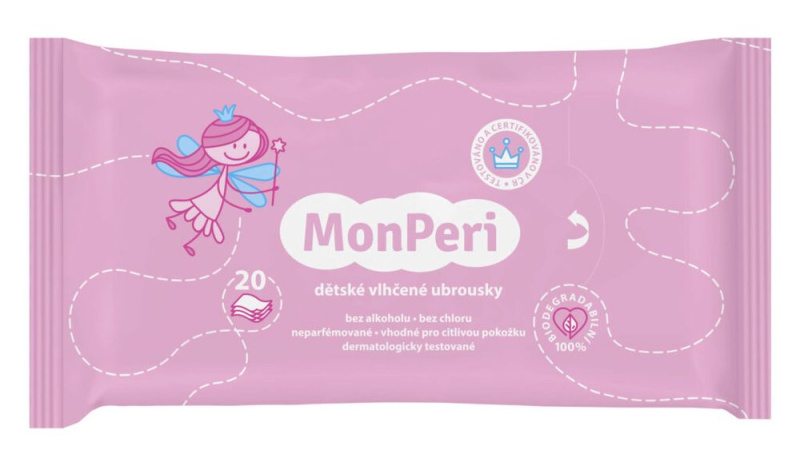 MonPeri Baby Wet Wipes vlhčené ubrousky pro děti 20 ks