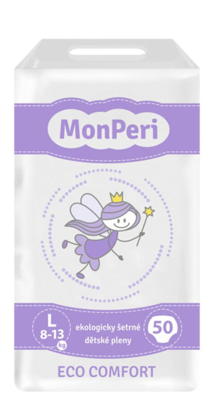 MonPeri ECO Comfort L 8-13 kg dětské pleny 50 ks