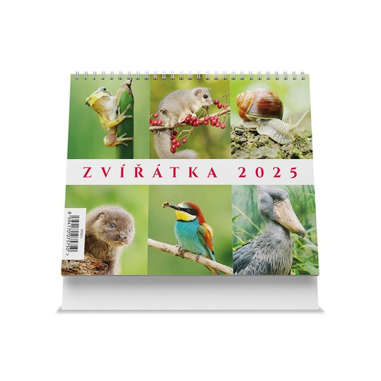Zvířátka 2025 - stolní kalendář -  Autor Neuveden