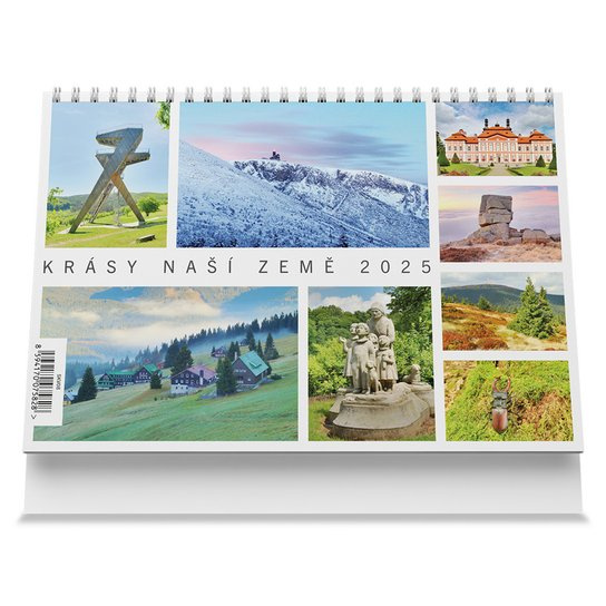 Krásy ČR 2025 - stolní kalendář -  Autor Neuveden