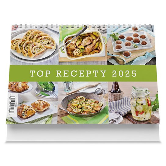 Top recepty 2025 - stolní kalendář -  Autor Neuveden